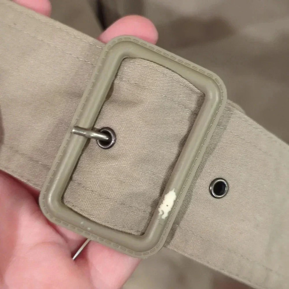 Towne London Fog Trench Coat Tan Long size 44R Removable Wool Liner - Picture 4 of 11